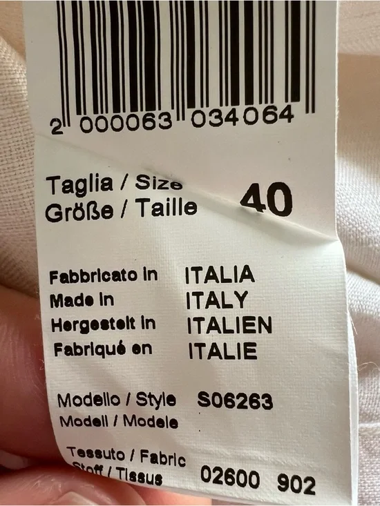 Peserico 100% Italian Linen Sleeveless Shirt - Picture 11 of 12